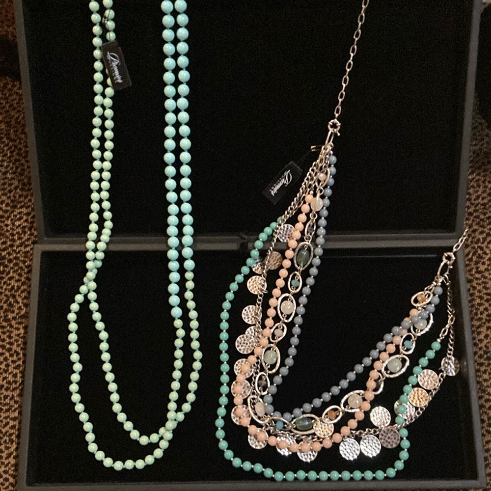 Chic Beaded and Chain Layered Necklaces